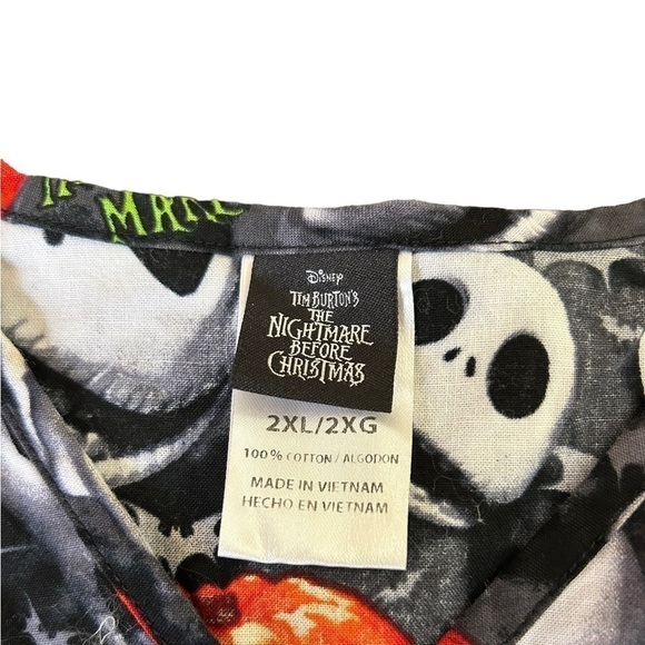Disney The Nightmare Before Christmas Scrubs • Used • Size: 2X - Picture 5 of 5